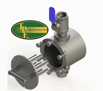 Fluid trap magnets for liquid lines