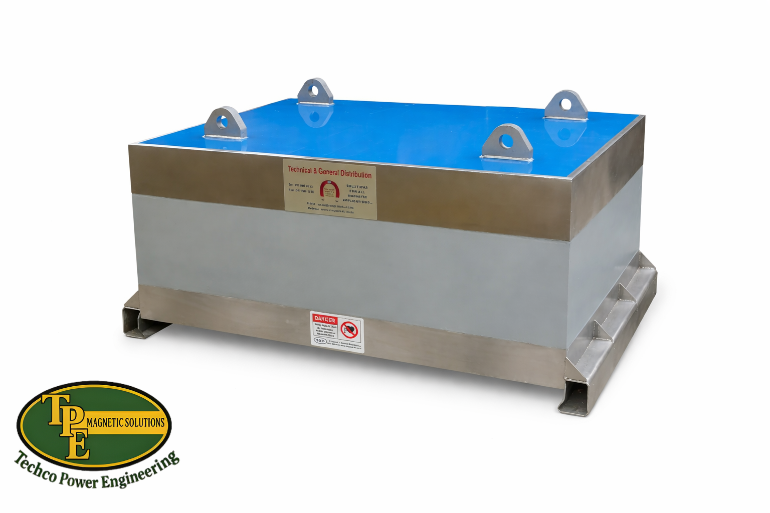 Suspended plate type magnet