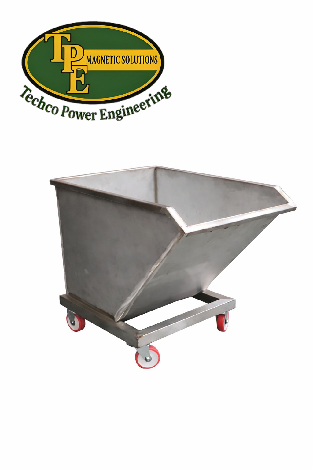 Stainless steel tipper trolley